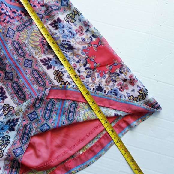 Lulus Coral Pink Tile Print Shift Mini Dress - Picture 5 of 6